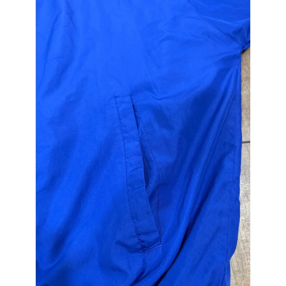 Adidas NFL Pullover Windbreaker Jacket Blue Mens V Neck Long‎ Sleeve